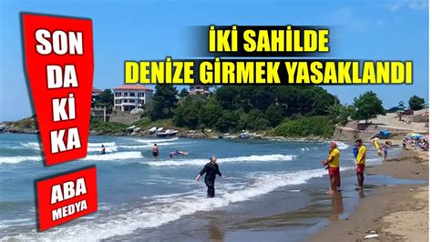 Ki Sahilde Denize Girmek Yasakland