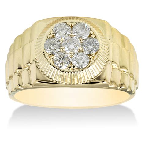Shop 14k Yellow Gold Mens 4 5ct Tdw Diamond Ring On Sale Free