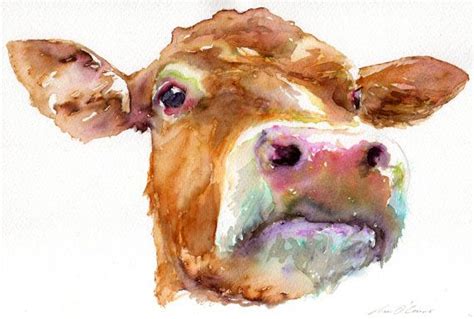 Pin By Faeh Reese On Art Animal Paintings Animal Art Cow Art
