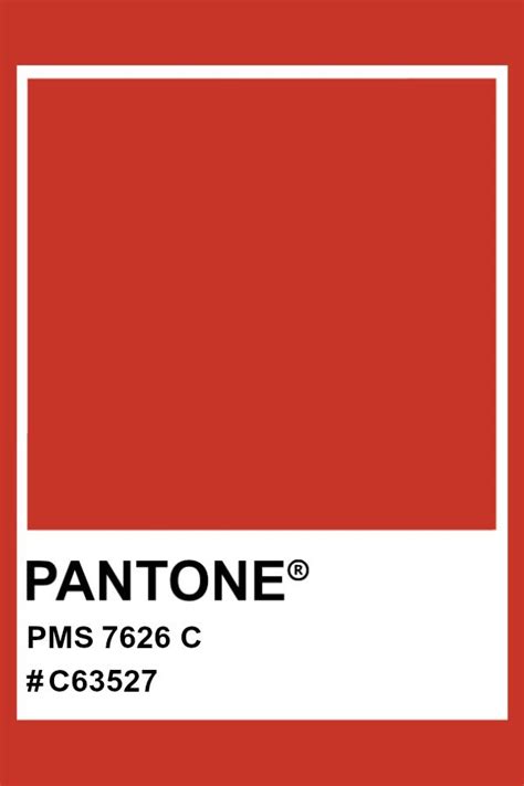 Pantone 7626 C Pantone Color Pms Hex Pantone Red Pantone Colour