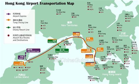 Hong Kong Airport Train Map Map Of West