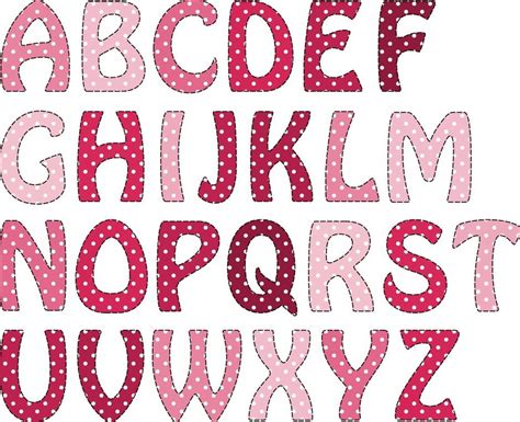 Imagenes De Letras Lindas Rosas Alphabet Letters To Print Polka Dot