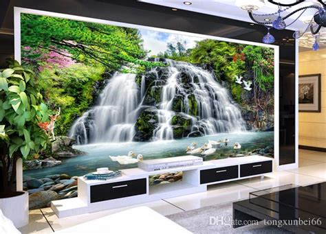 Custom 3d Mural Wallpaper For Wall Beautiful Nature Landscape Photo