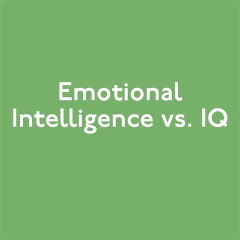 Emotional Intelligence Vs Cognitive Intelligence Move This World