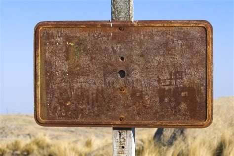 Rusty Sign Stock Image Image Of Warning Empty Sign 23371193