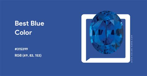 Best Blue Color Hex Code Is 315399