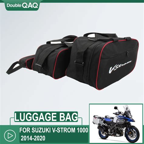 Motorcycle Luggage Bag For Suzuki V Strom 1000 Black Trunk Inner Bags V