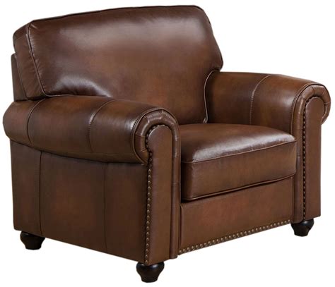 Royale Camel Brown Leather Arm Chair From Amax Leather Coleman Furniture