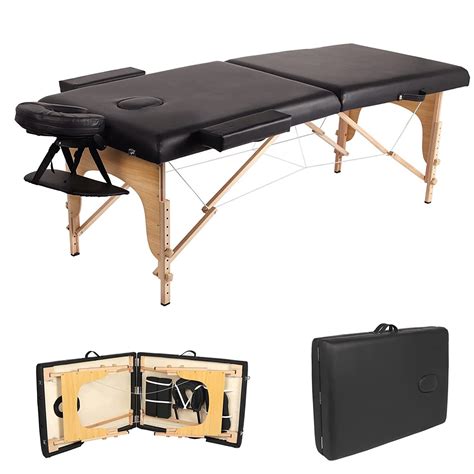 2 Section Body Wood Massage Bed Folding Massage Table China Massage Bed And Full Body Massage