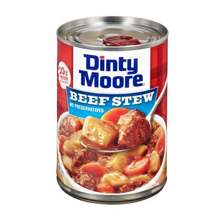 This was easy, made the entire i don't generally care for beef stew and my husband is satisfied with dinty moore! Dinty Moore Beef Stew, 15 Ounce Can - Walmart.com
