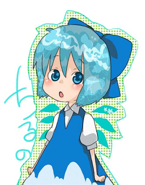 Safebooru O Blue Eyes Blue Hair Bow Cirno Fairy Hair Bow Kochouran