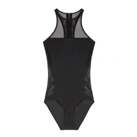 T By Alexander Wang Mesh Swimsuit 465 Liked On Polyvore T By