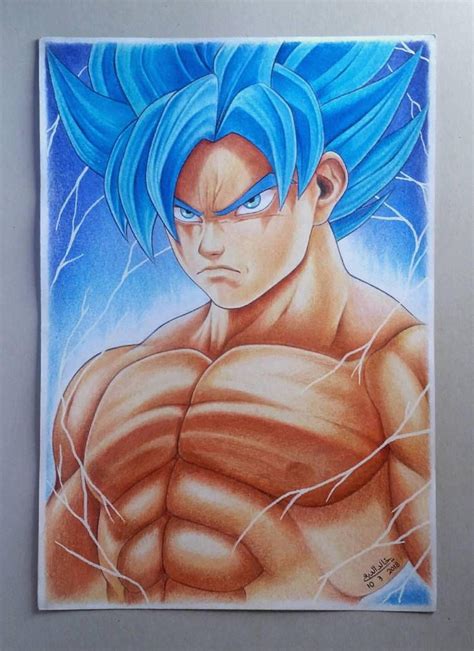 Goku By Khalidaldobaie In 2019 Goku Drawing Goku Art