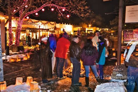 Christmas Eve Celebration On Canyon Road In Santa Fe New Mexico