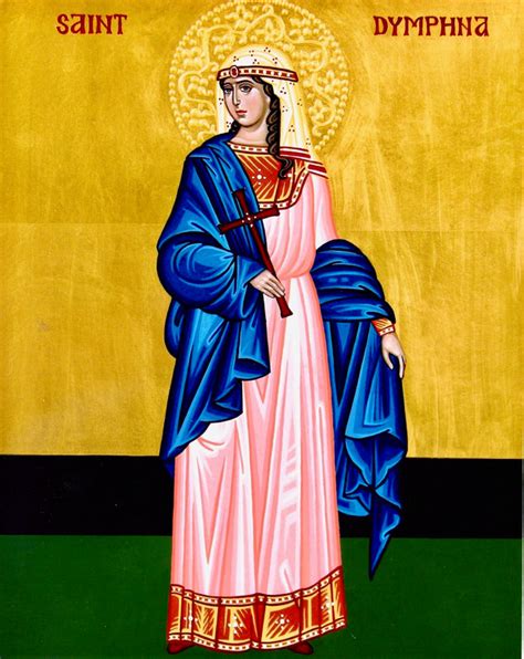 Greek Orthodox Icon Of Saint Dymphna The Virgin Martyr