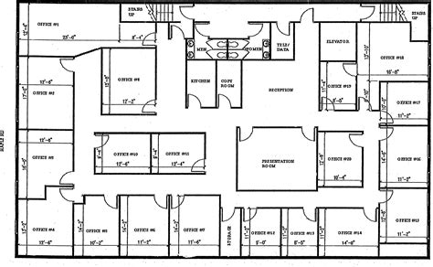 Office Building Floor Plans With Dimensions