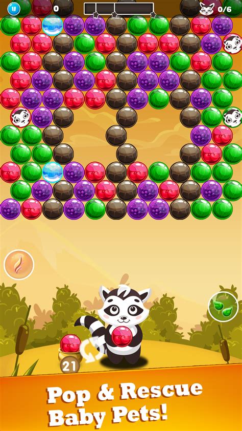 Bubble Shooter Raccoon Bubble Shoot Bubble Pop Games For Kindle Fire