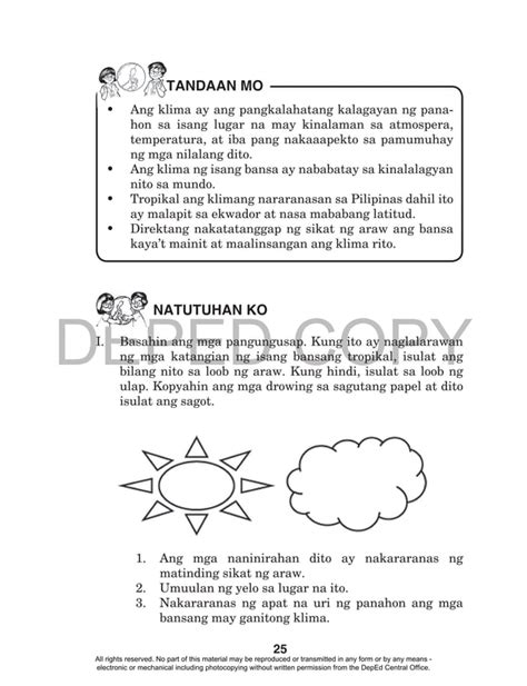 Araling Panlipunan Grade 4 Worksheet