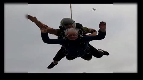 82 year old woman goes skydiving in uae youtube