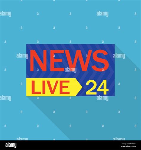 Live News 24 Logo Flat Style Stock Vector Image And Art Alamy