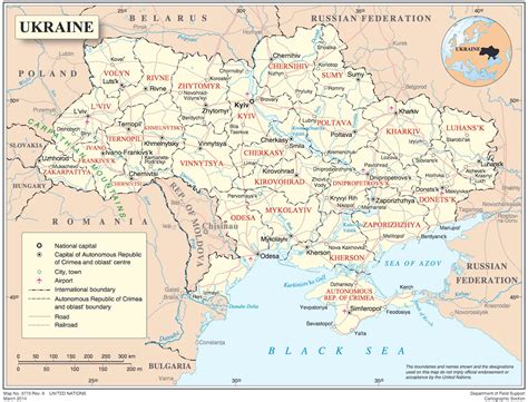 Ukraine - administrative • Map • PopulationData.net