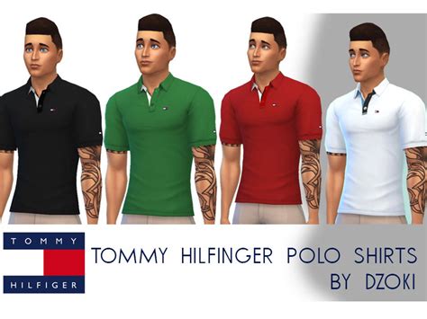 Tommy Hilfinger Polo Shirts V1 The Sims 4 Catalog