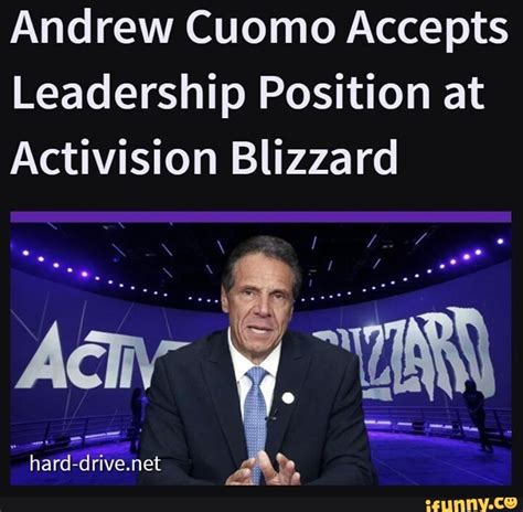 Andrew Cuomo Accepts Leadership Position At Activision Blizzard Drive