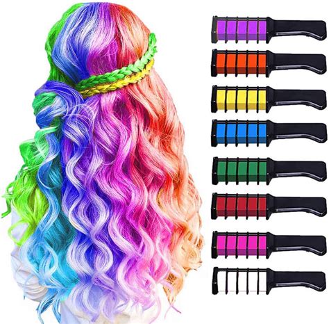 Hair Chalks For Girls Msdada Temporary Bright Coloured Hairspray For