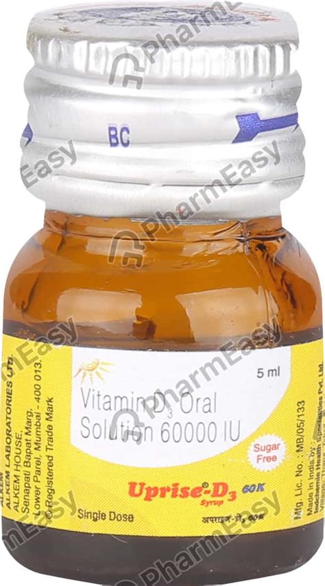 Uprise D3 60000 IU 5ML Syrup 5 Uses Side Effects Price Dosage PharmEasy