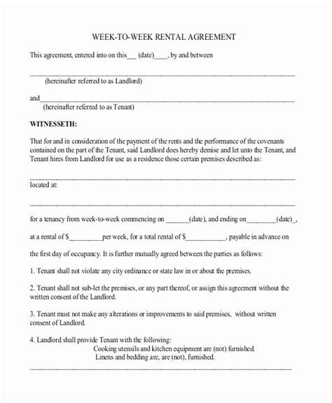 Simple Lease Agreement Pdf Awesome Simple Rental Agreement Templates
