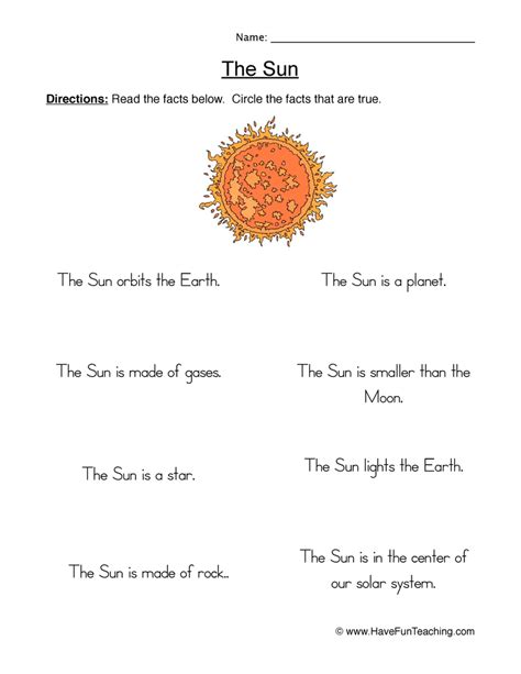 How Can You Visit The Sun Without Burning Up Worksheet
