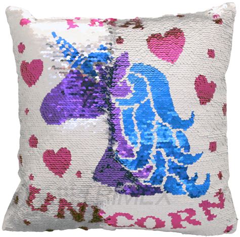 Unicorn Sequin Pillow