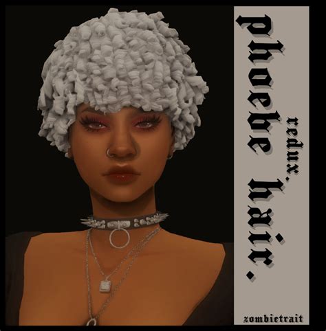 Phoebe Hair Redux Sims Hair Sims 4 Sims 4 Body Mods