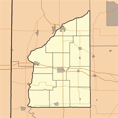Image Location Map Of Fountain County Indiana