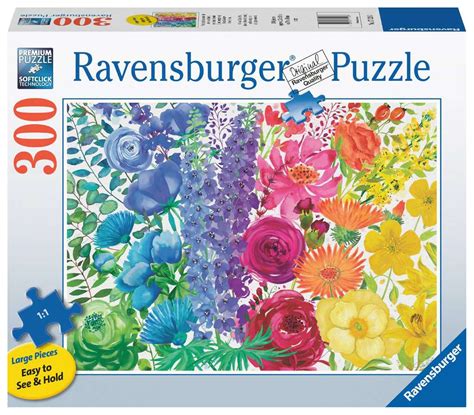 Floral Rainbow Adult Puzzles Jigsaw Puzzles Products Floral Rainbow