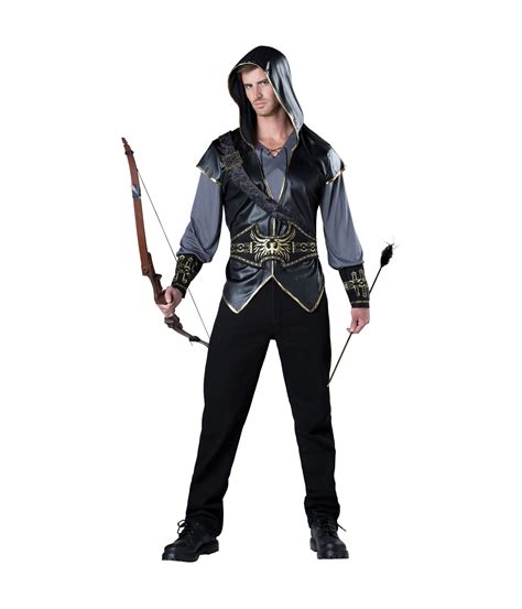 Hooded Archer Huntsman Mens Costume