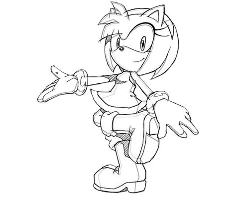 Sonic And Amy Coloring Pages - Coloring Home