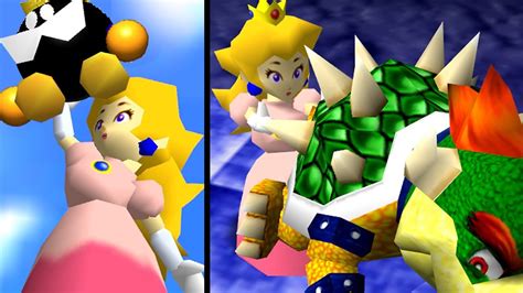 Super Mario 64 Mod Giant Peach All Bosses N64 Youtube