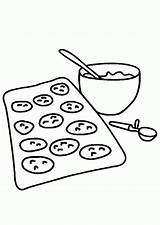 Coloring Cookies Baking Done Popular Coloringhome sketch template