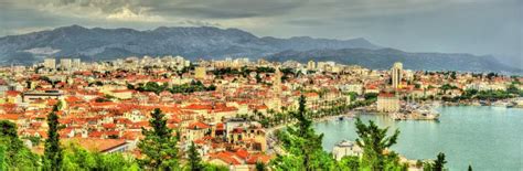 Panorama Of Split Croatia Stock Photo Image Of Harbor 22620172