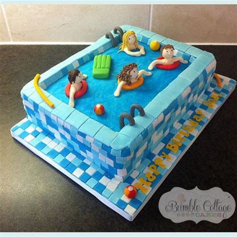 Freestyle, backstroke, breaststroke, and butterfly (or all four within one race—that is there are 16 swimming pool events for men and women swimmers in the modern olympic games. Cake ideas:Swimming Pool Theme-Swimming Pool Theme cakes