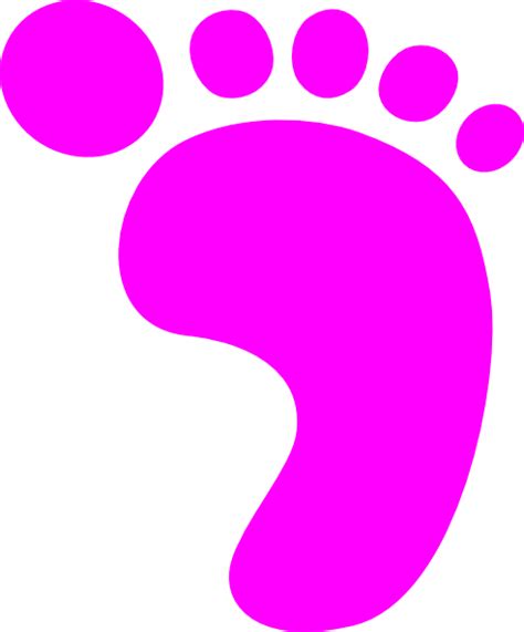 Footprint Pink Clip Art At Vector Clip Art Online Royalty