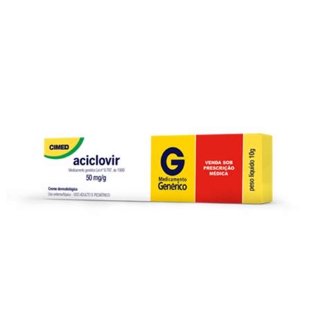 aciclovir 50mg g creme 10g cimed generico panvel farmácias