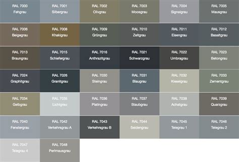 Bildergebnis Für Farbkarte Grau Gray House Exterior Ral Colours Ral