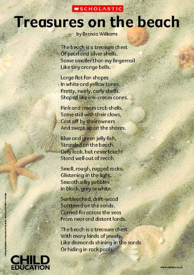 Treasures On The Beach Poem Primary Ks1 And Ks2 Teaching Resource