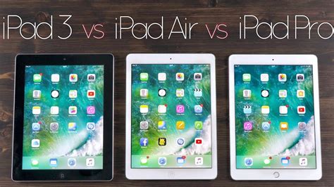 It also cribs the pro's true tone. iPad Pro vs iPad Air vs iPad 3 | Display, Performance ...