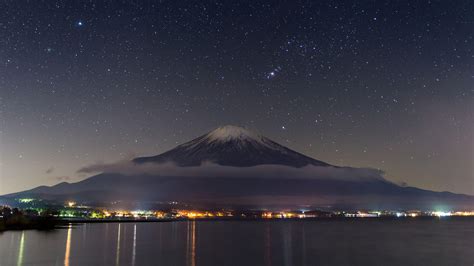 3840x2160 Mount Fuji Nightscape 4k Wallpaper Hd Nature 4k Wallpapers
