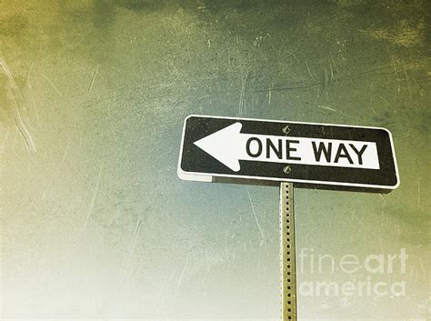 One Way Road Sign By Bryan Mullennix