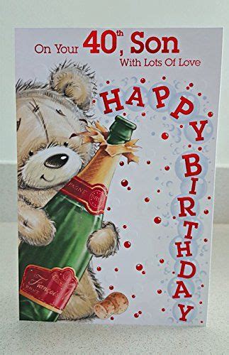 40th Son Birthday Card Son 40th Ukdpb01ejeznrw