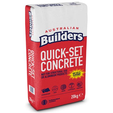 Concrete Quickset Australian Builders 20kg BCSands Online Shop